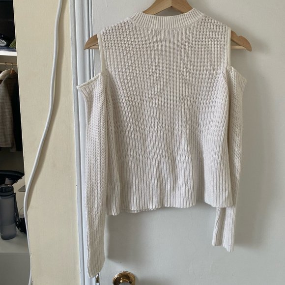 Guess White Ribbed Top - Picture 2 of 2